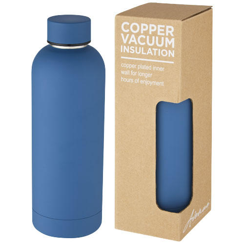 Bouteille isotherme personnalisée acier inox 500 ml Spring Tech blue